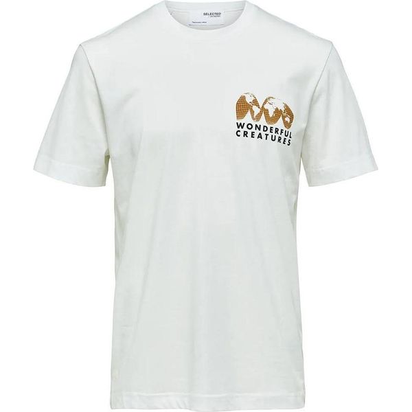 Maglietta Selected Relaxed Joey A Maniche Corte Bianco L Uomo Bianco L-image