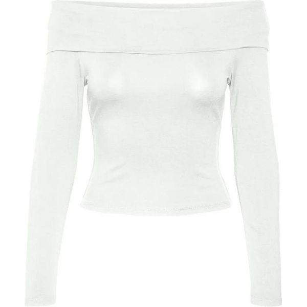 Vero Moda Maglietta Theodosia A Maniche Lunghe Bianco S Donna Bianco S-image