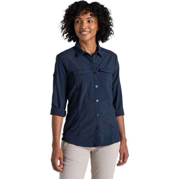 Craghoppers Nosilife Adventure Iii Camicia A Maniche Lunghe Blu L Donna Blu L-image