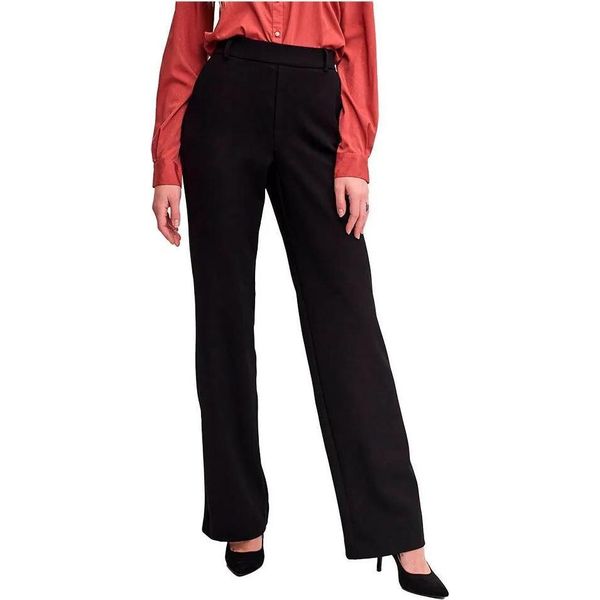 Vero Moda Maya Pantaloni Solidi Dal Taglio Dritto Nero Xs / 34 Donna Nero Xs-image