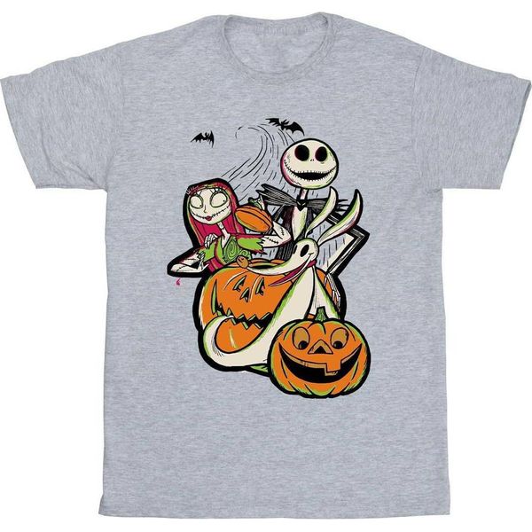 The Nightmare Before Christmas - Maglietta Da Ragazzo BI56526 (116) (Grigio)-image