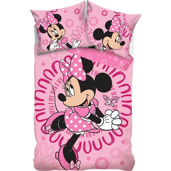 Minnie Mouse - Set Di Biancheria Da Letto AG3950 (Letto Singolo) (Rosa)-image