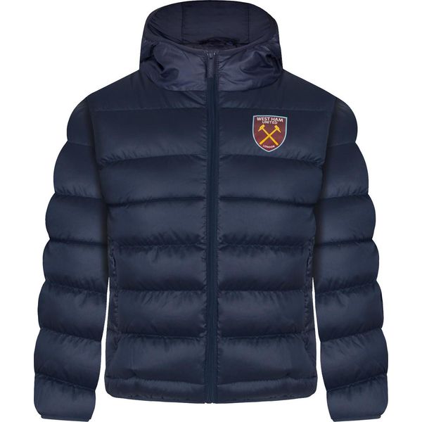 West Ham United Fc - Giacca Da Ragazzo, Trapuntata GF309 (146) (Blu Scuro)-image