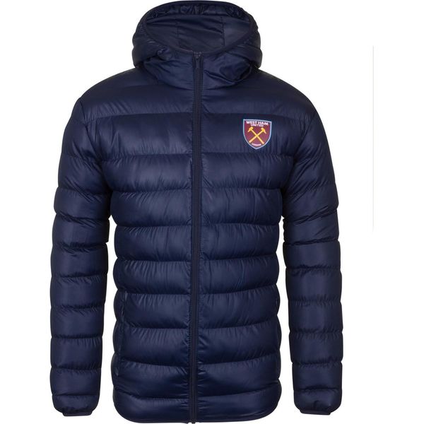 West Ham United Fc - Giacca Da Uomo, Trapuntata GF339 (L) (Blu Scuro)-image