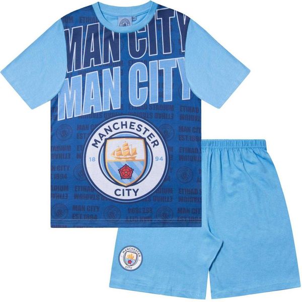 Manchester United Fc - Pigiama "De Bruyne 17"" Con Pantaloncini Da Bambino GF1230 (146) (Blu Scuro)"-image