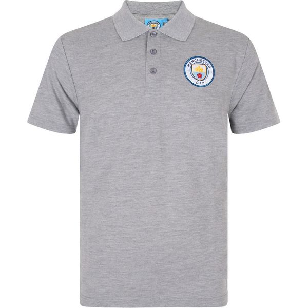 Manchester City Fc - Polo Da Uomo GF171 (Xl) (Grigio)-image