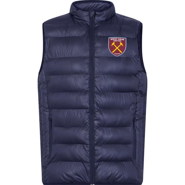 West Ham United Fc - Gilet Da Uomo Imbottito GF1111 (Xl) (Navy)-image