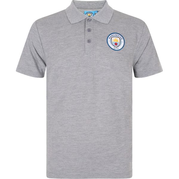 Manchester City Fc - Polo Da Uomo GF171 (M) (Grigio)-image