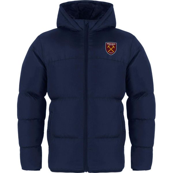 West Ham United Fc - Giacca Da Ragazzo, Trapuntata GF310 (146) (Navy)-image