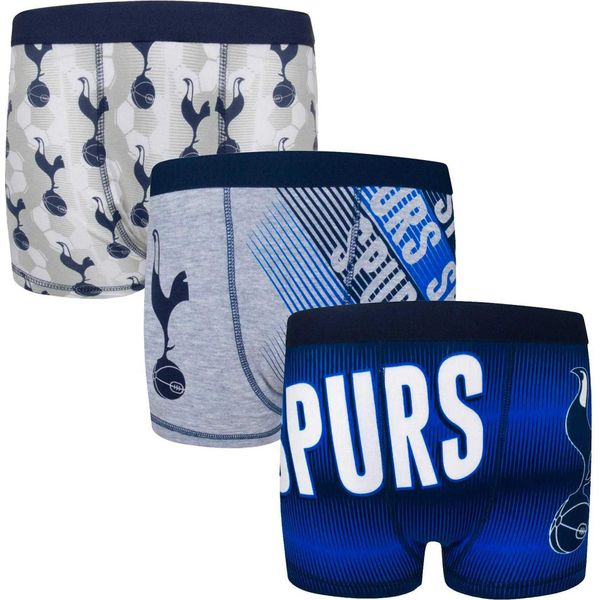 Tottenham Hotspur Fc - Boxer Da Ragazzo (Confezione Da 3) GF1081 (140) (Blu)-image