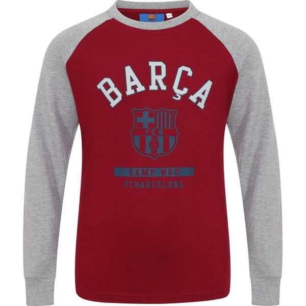 Fc Barcelona - Maglietta A Maniche Lunghe Da Bambino GF208 (122) (Rosso)-image