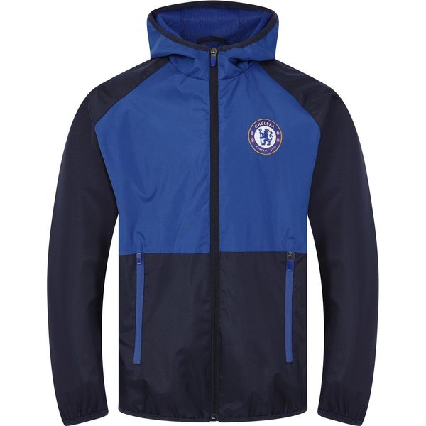 Chelsea Fc - Giacca A Vento Da Ragazzo, Bicolore GF256 (146) (Blu Scuro)-image