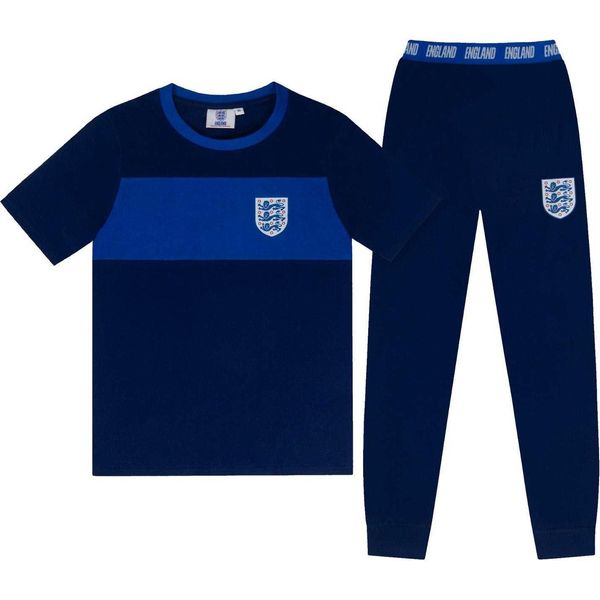 Inghilterra - Pigiama "Premium"" Con Pantaloni Lunghi Da Uomo GF1118 (L) (Blu Scuro)"-image