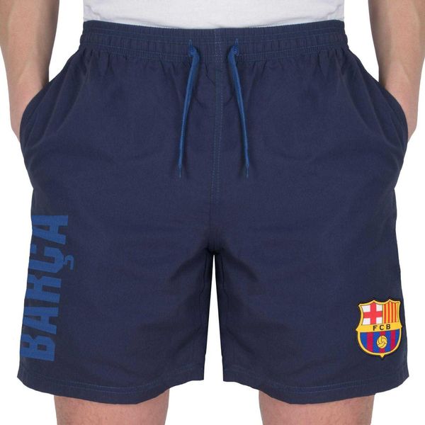 Fc Barcelona - Pantaloncini Da Uomo GF1082 (S) (Blu Scuro)-image