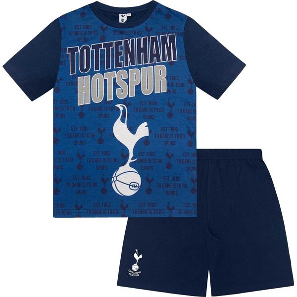 Tottenham Hotspur Fc - Pigiama "Maddison 10"" Con Pantaloncini Da Bambino GF1212 (146) (Navy)"-image