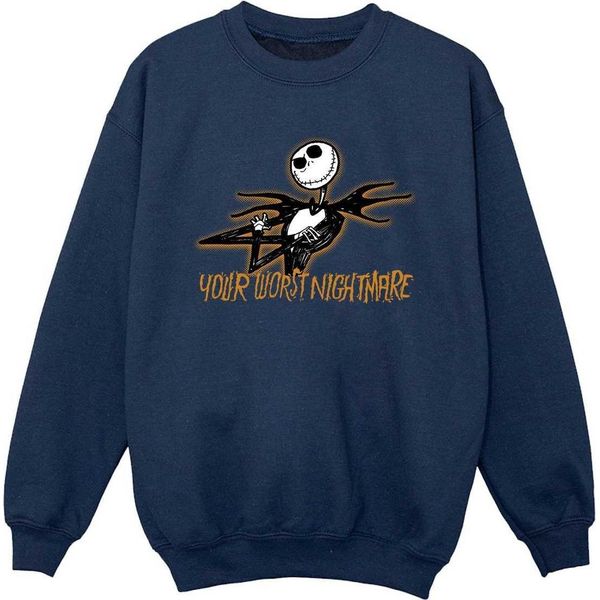 The Nightmare Before Christmas - Felpa "Il Tuo Peggior Incubo"" Per Ragazzi BI56505 (152-158) (Blu Scuro)"-image