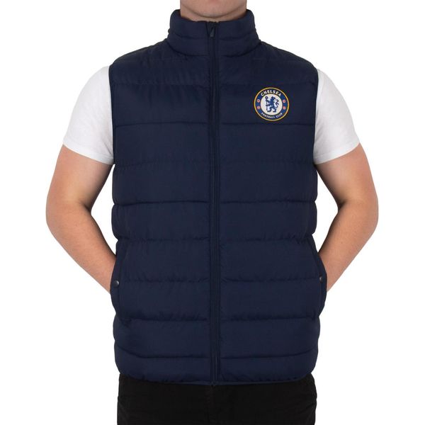 Chelsea Fc - Gilet Da Uomo Imbottito GF216 (Xxl) (Blu Scuro)-image