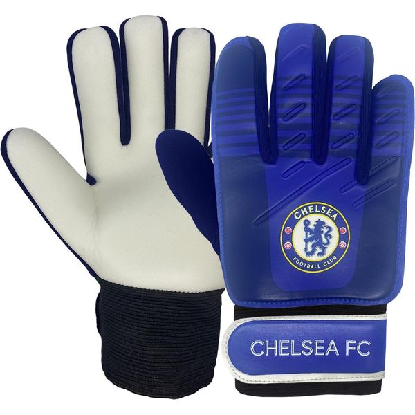 Chelsea Fc - Guanti Da Portiere Per Bambini GF1067 (5-10 Anni) (Blu)-image