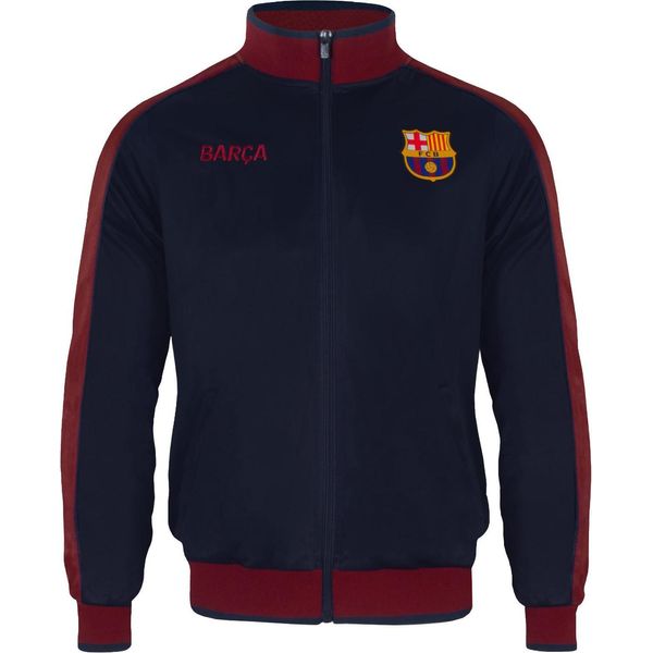 Fc Barcelona - Giacca Da Ginnastica Da Uomo GF293 (M) (Blu Scuro)-image