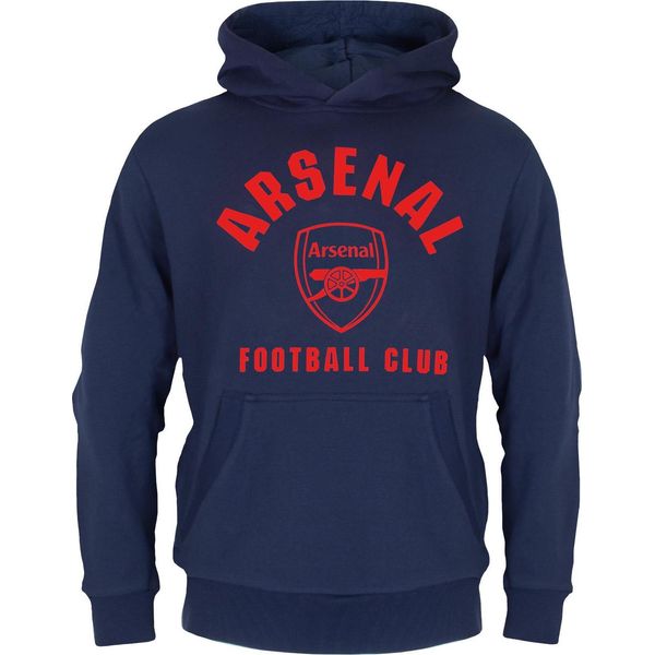 Arsenal Fc - Felpa Con Cappuccio Da Ragazzo, In Pile GF510 (122) (Blu Scuro)-image
