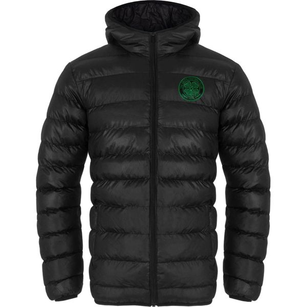 Celtic Fc - Giacca Da Uomo, Trapuntata GF344 (Xl) (Nero/Verde)-image