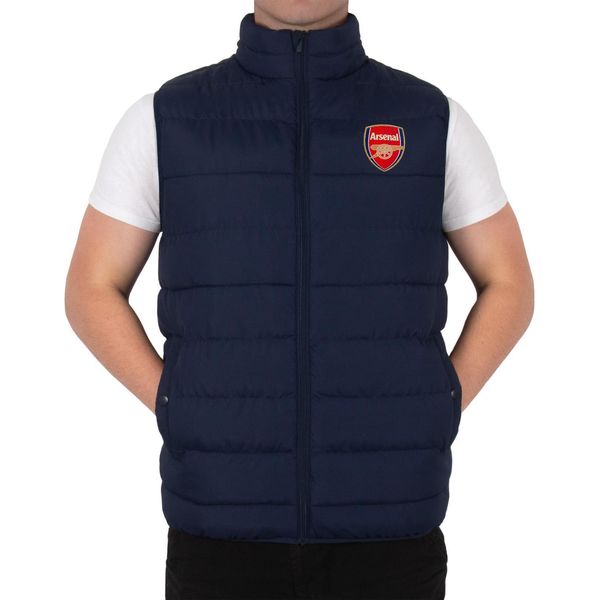 Arsenal Fc - Gilet Da Uomo Imbottito GF218 (3XL) (Blu Scuro)-image