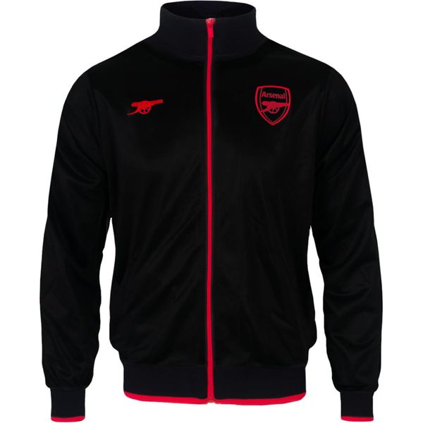 Arsenal Fc - Giacca Da Ginnastica Da Uomo Con Ricamo GF243 (S) (Nero)-image