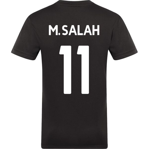 Liverpool Fc - Maglietta "Salah 11"" Da Ragazzo, Poliestere GF439 (122) (Nero/Rosso)"-image