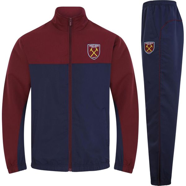 West Ham United Fc - Tuta Da Ginnastica Da Uomo, Bicolore GF977 (Xl) (Blu Scuro)-image