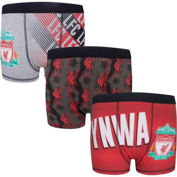 Liverpool Fc - Boxer Da Ragazzo (Confezione Da 3) GF1071 (140) (Colorato)-image