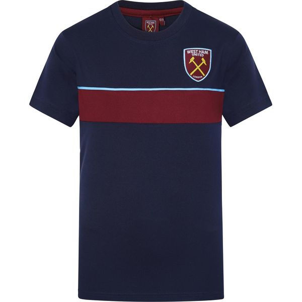 West Ham United Fc - Maglietta Da Ragazzo, Poliestere GF470 (152-158) (Blu Scuro)-image