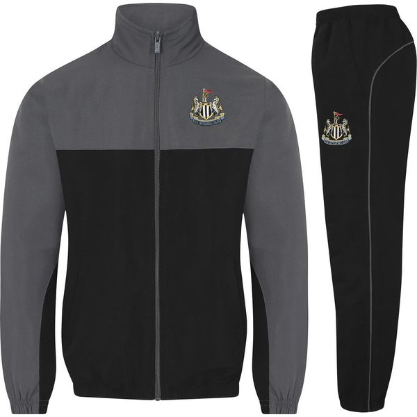 Newcastle United Fc - Tuta Da Ginnastica Da Uomo, Bicolore GF885 (3XL) (Nero)-image