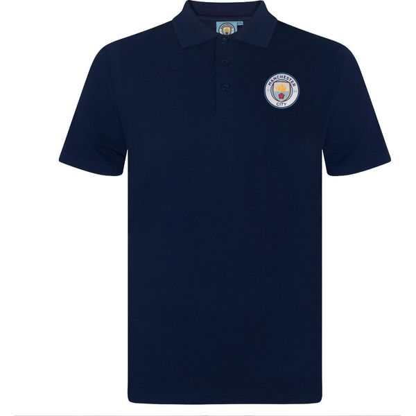 Manchester City Fc - Polo Da Uomo GF171 (Xxl) (Blu Scuro)-image