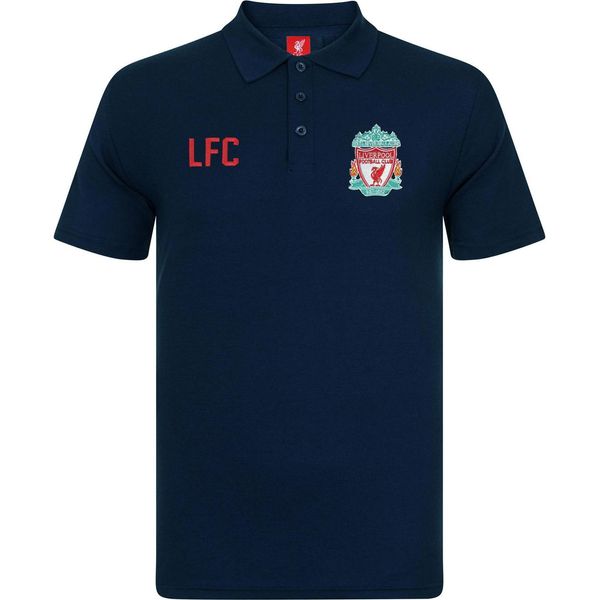 Liverpool Fc - Poloshirt FüR Jungen GF695 (122) (Dunkles Marineblau)-image
