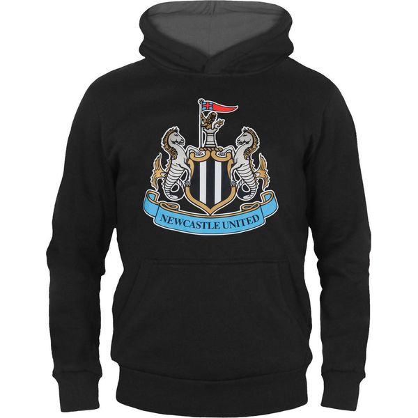 Newcastle United Fc - Felpa Con Cappuccio Da Ragazzo, In Pile GF676 (152-158) (Nero)-image