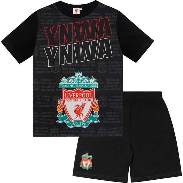 Liverpool Fc - Pigiama Con Pantaloncini "A.Becker"" Per Bambino, Sublimazione GF810 (146) (Nero)"-image