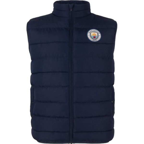 Manchester City Fc - Gilet Da Ragazzo Imbottito GF881 (146) (Blu Scuro)-image