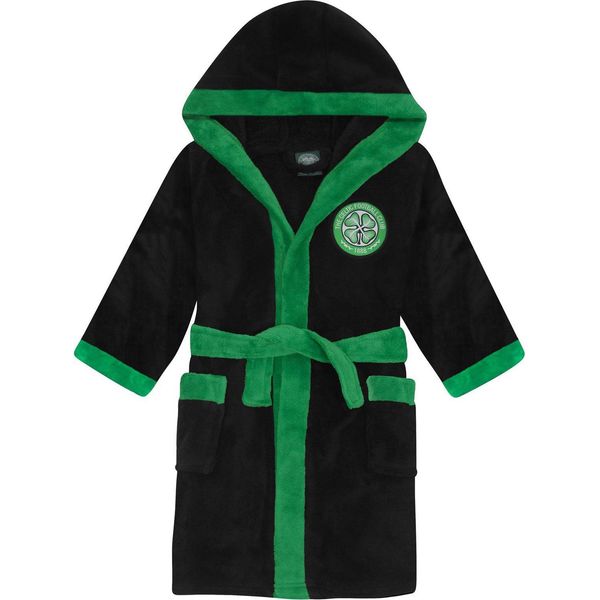 Celtic Fc - Vestaglia Da Ragazzo In Pile GF765 (158-164) (Nero)-image