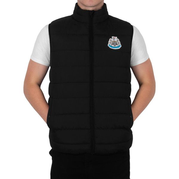 Newcastle United Fc - Gilet Da Uomo Imbottito GF645 (3XL) (Nero)-image