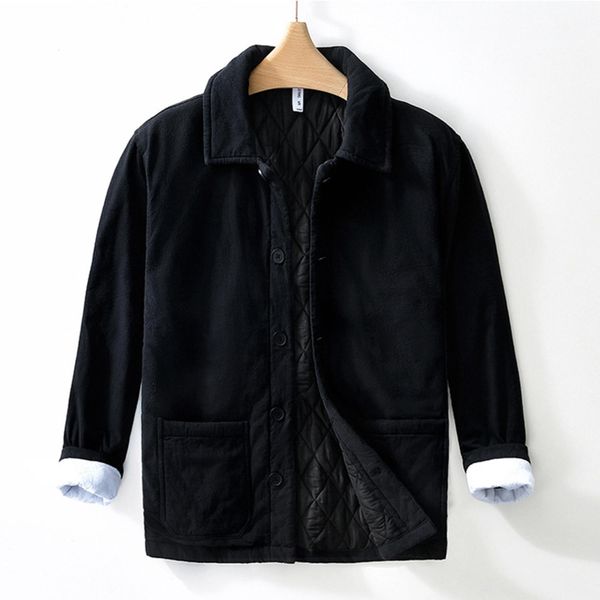 Giacca Invernale Da Uomo Con Fodera Spessa - Caldo Cappotto Invernale Da Uomo, Giacca Casual Da Uomo, Colore: Nero, Taglia: 3XL-image