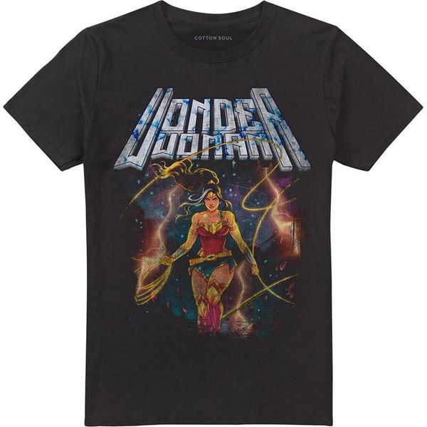 Wonder Woman - Maglietta Da Uomo/Donna Unisex TV26548 (M) (Nero)-image