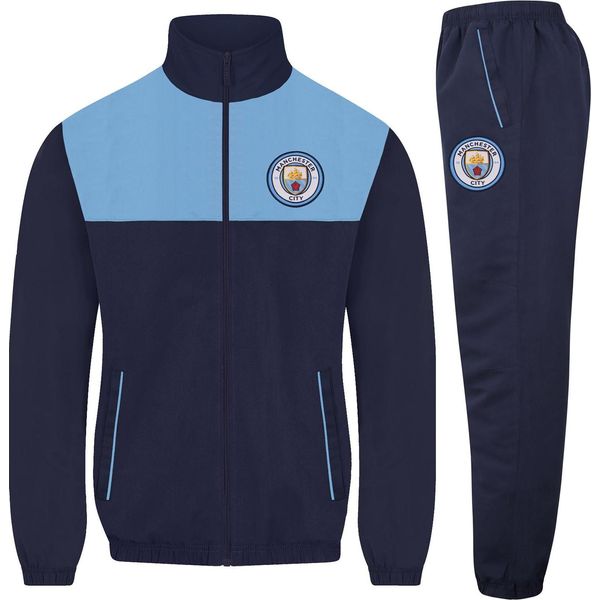 Manchester City Fc - Tuta Da Ginnastica Da Uomo, Bicolore GF966 (Xl) (Blu Scuro)-image