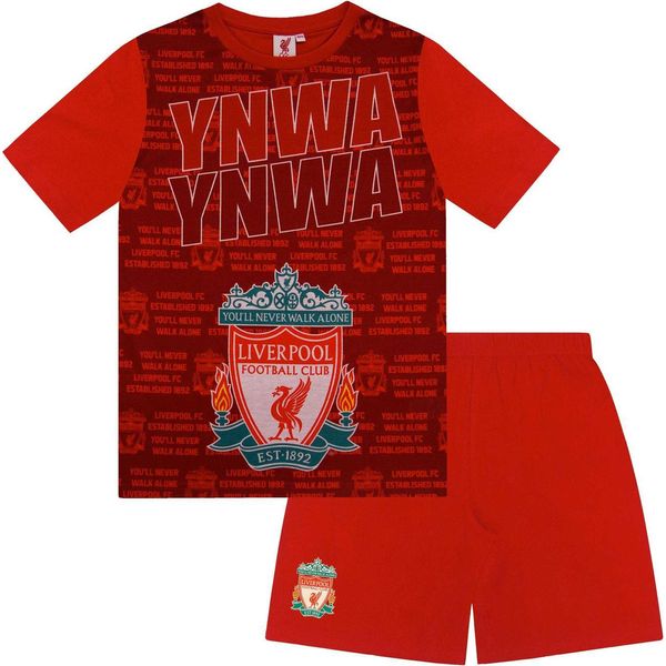 Liverpool Fc - Pigiama "Isak"" Con Pantaloncini Da Bambino, Sublimazione GF815 (122) (Rosso)"-image
