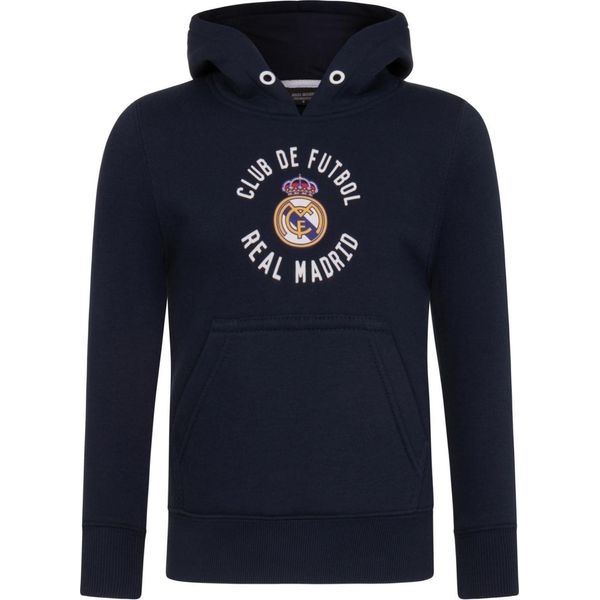 Real Madrid Cf - Felpa Con Cappuccio In Pile Da Bambino GF651 (116) (Blu Scuro)-image