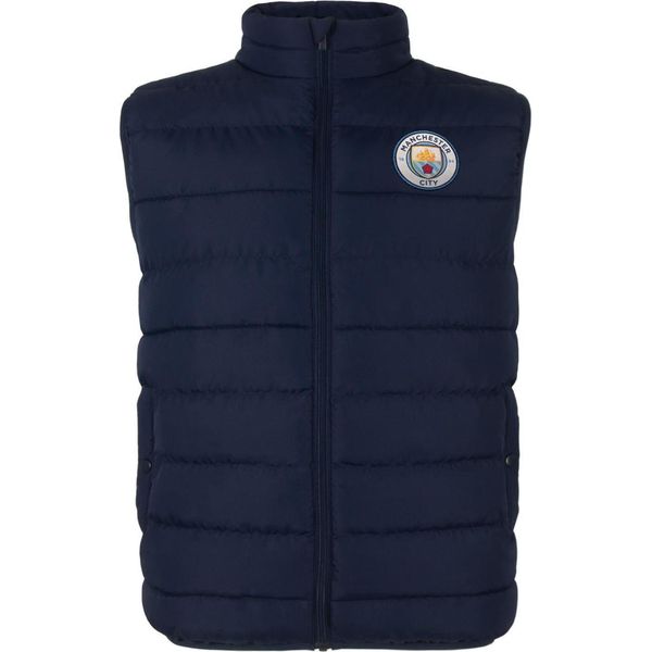 Manchester City Fc - Gilet Da Ragazzo Imbottito GF881 (134) (Blu Scuro)-image