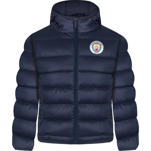 Manchester United Fc - Giacca Da Ragazzo, Trapuntata GF286 (134) (Blu Scuro)-image