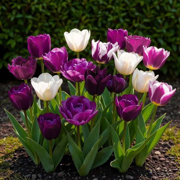 Bulbi Da Fiore Exotenherz - Tulipani Tulipa Blueberry Mix (12 Pezzi) Diametro 11-12Cm-image