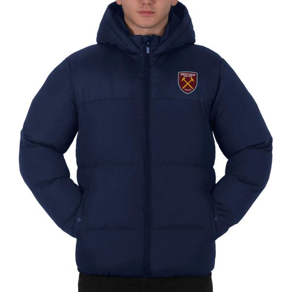 West Ham United Fc - Giacca Da Uomo, Trapuntata GF340 (Xxl) (Navy)-image