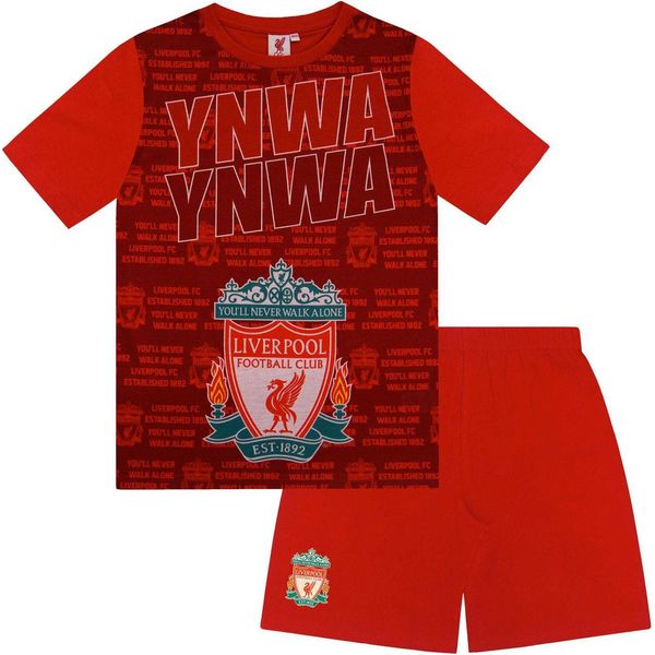 Liverpool Fc - Pigiama Con Pantaloncini "Ekitike 22"" Per Bambino, Sublimazione GF814 (134) (Rosso)"-image