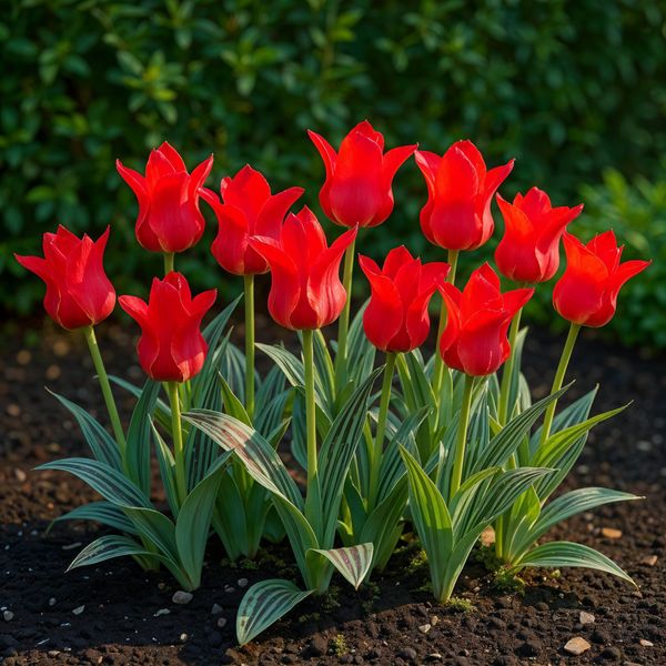 Bulbi Da Fiore Exotenherz - Tulipani Tulipa Greigii Red (15 Pezzi) Diametro 11-12Cm-image